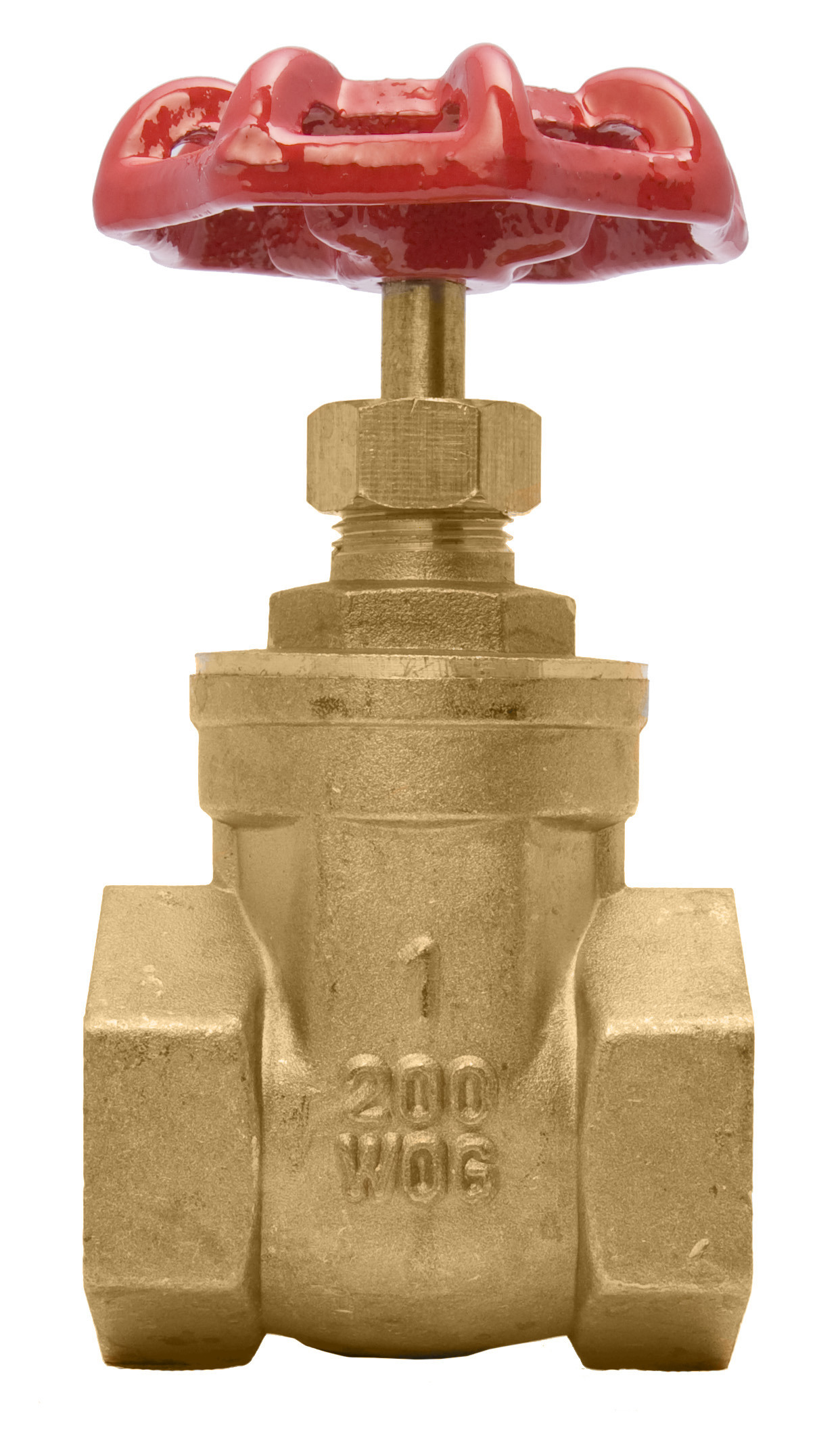 1″ Brass Gate Valve – 200WOG, FxF NPT