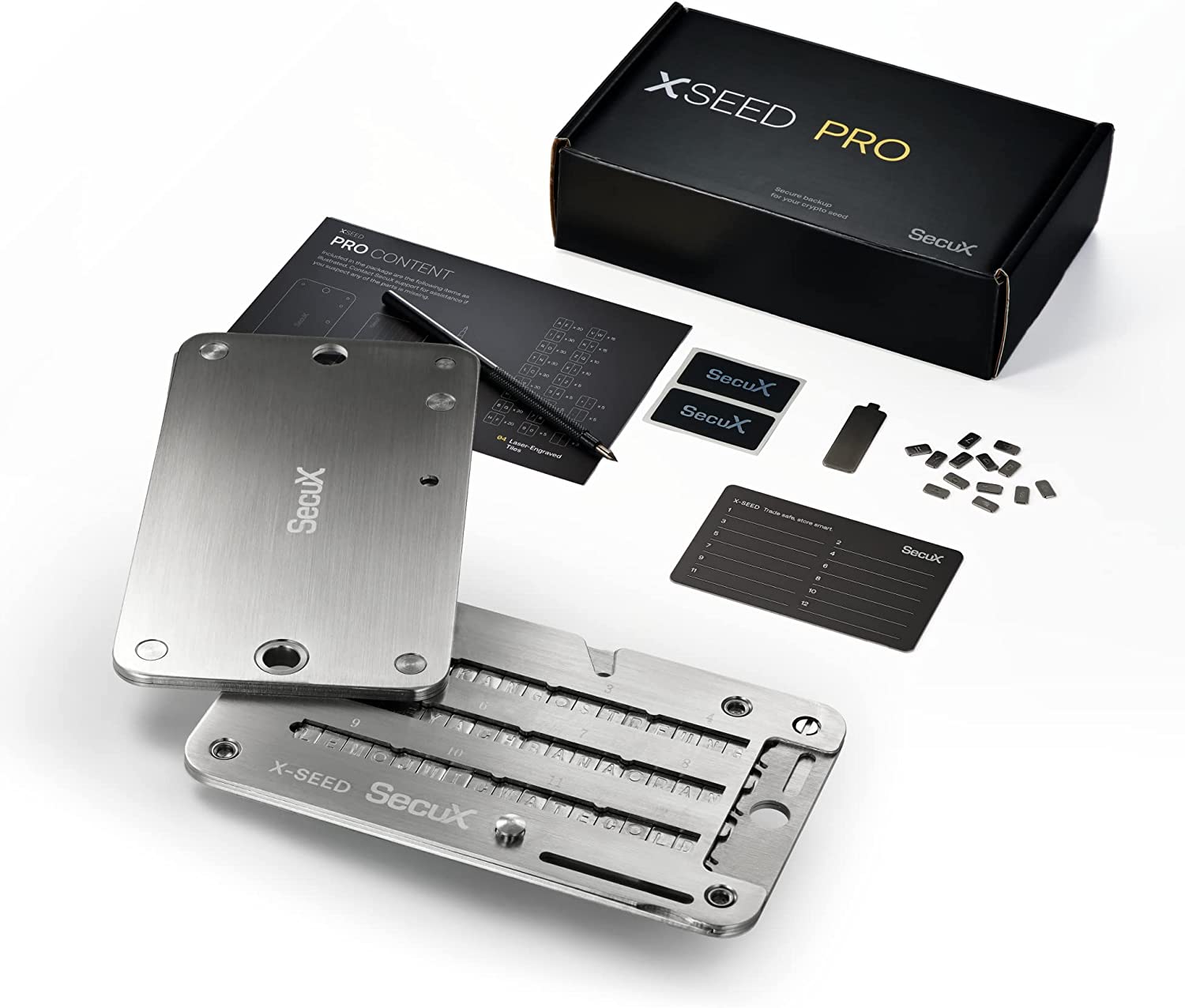 SecuX XSEED Pro Indestructible Bitcoin Wallet Crypto Seed Storage Steel  Plate | eBay