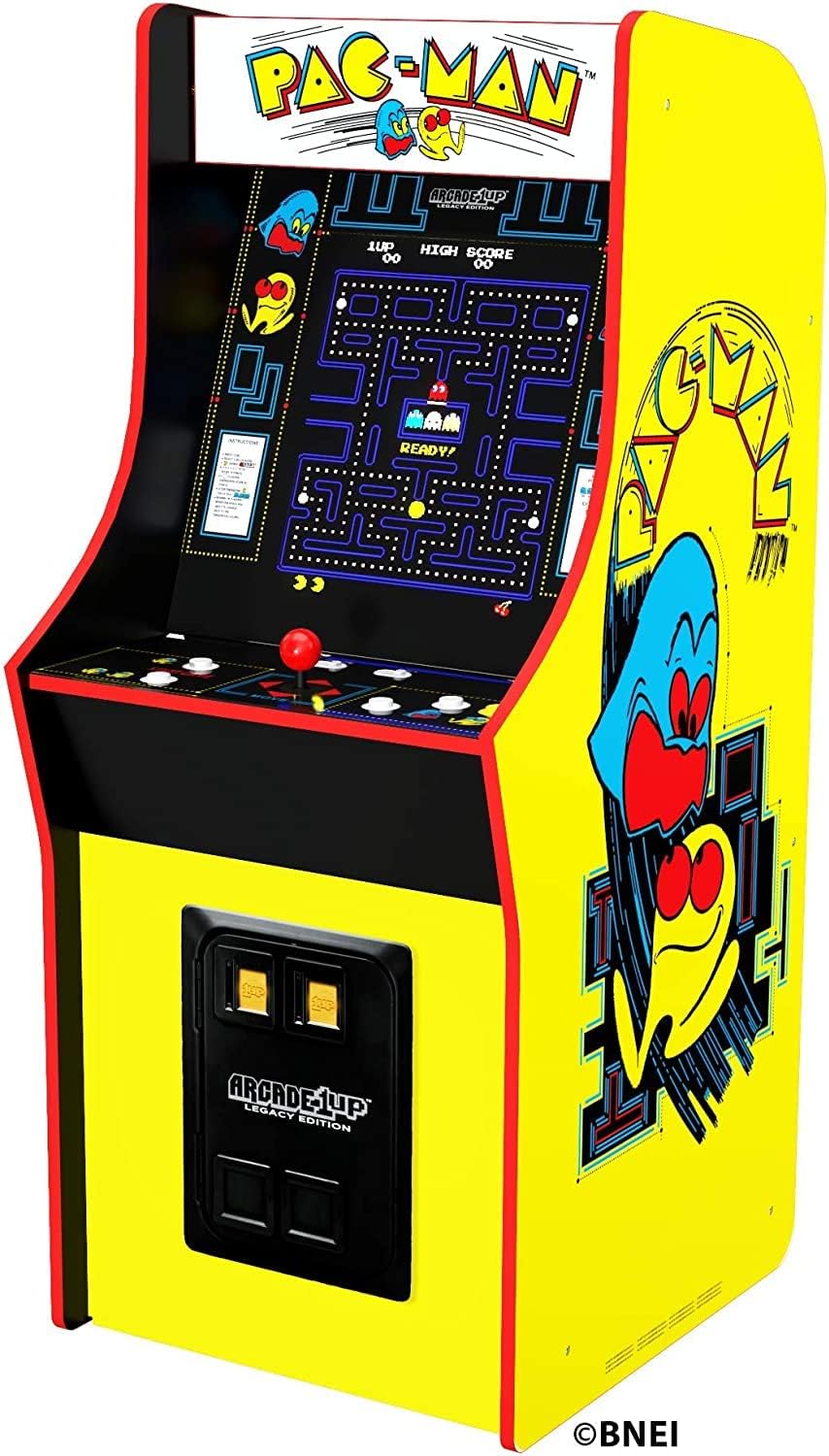 ARCADE1Up パックマン　家庭用アーケードゲーム機 PAC-MAN Amazon | Arcade1Up パックマン デラックス アーケードマシン 家庭用